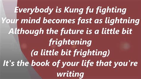 kung fu fighting lyrics